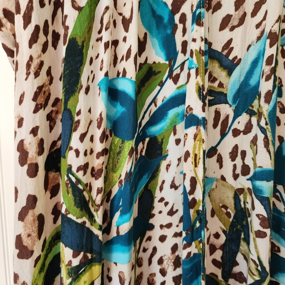 CHICO'S Leopard Print Ruana Duster - Picture 5 of 8